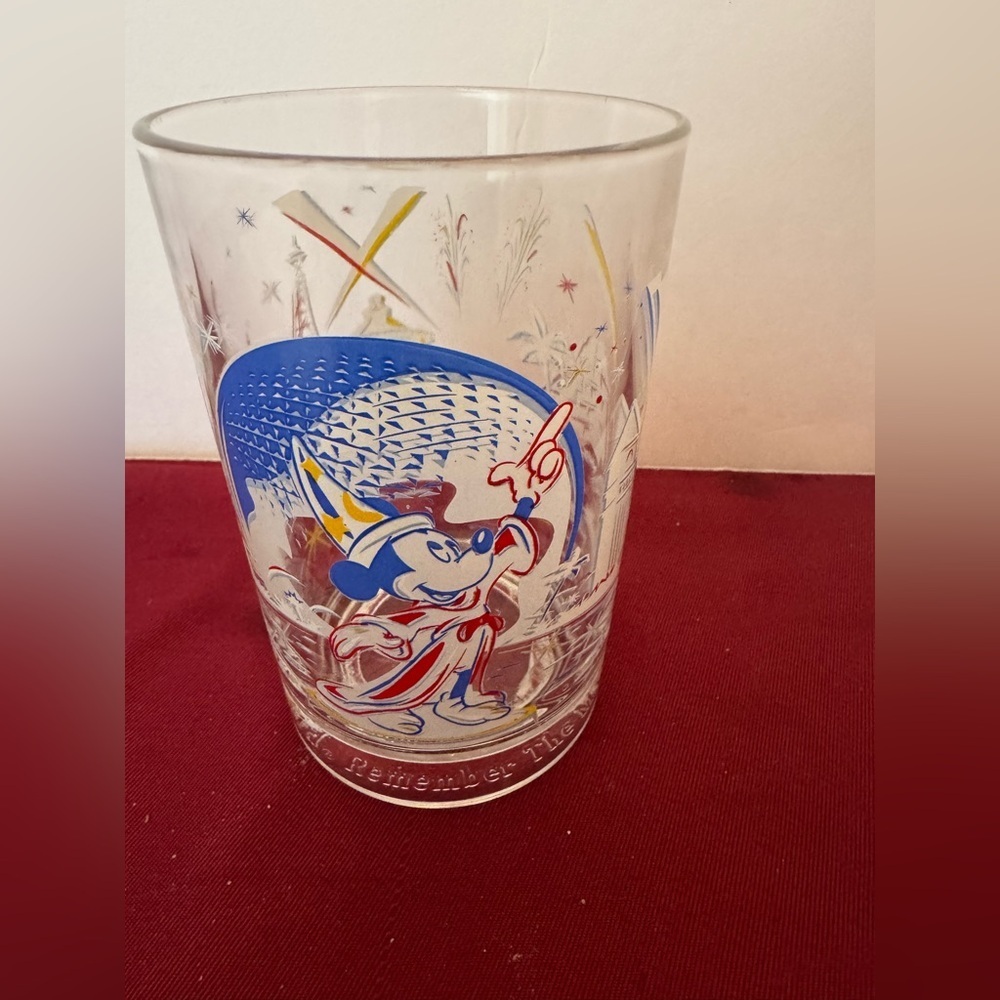Vintage Walt Disney World 25th Anniversary McDonald's Drinking Glass